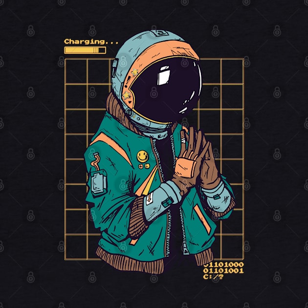 Spaceman Vaporwave Urban Cool Style by OWLvision33